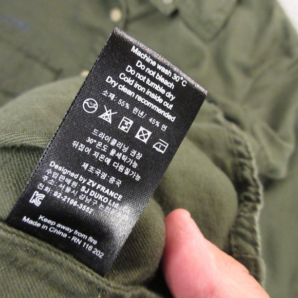 Zadig & Voltaire Taskal Cotton Twill Top size S Military Army Officers Jacket - Picture 8 of 12